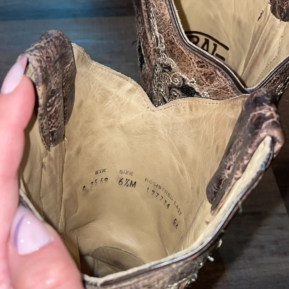 Corral Western Boots Size 6 1/2 - Picture 4 of 7